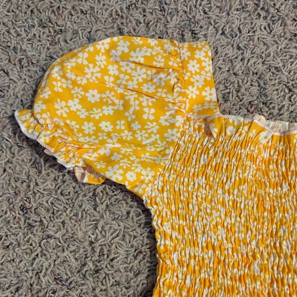 Yellow Floral Kids Jumpsuit - Size 4​​ - Picture 5 of 5